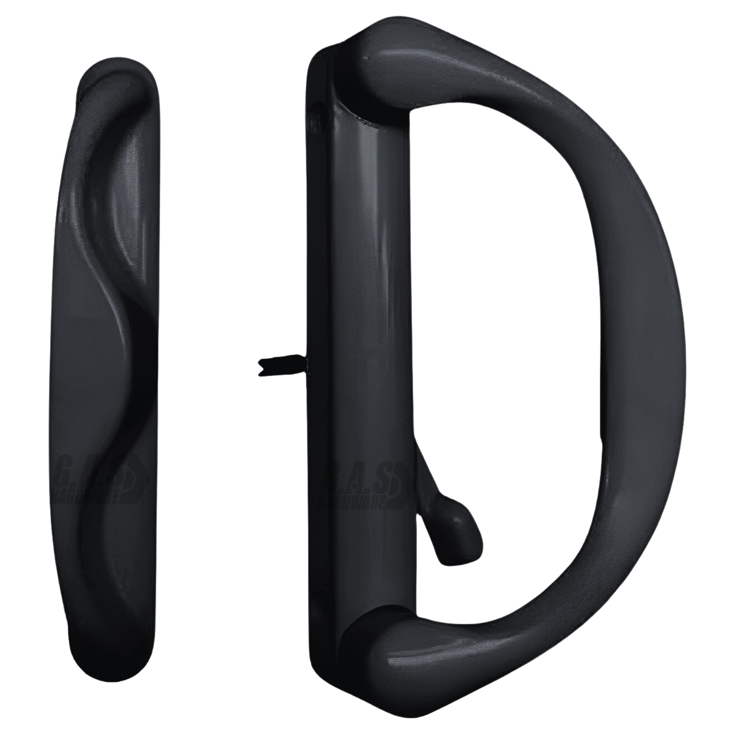 Involute Sliding Patio Door Handle Set - Handle Replacement Set for Patio Glass Screen Door Repair | Sliding Door Pull Handle Set Fits 4-15/16" Hole Spacing - Garage and Sliding Door Hardware